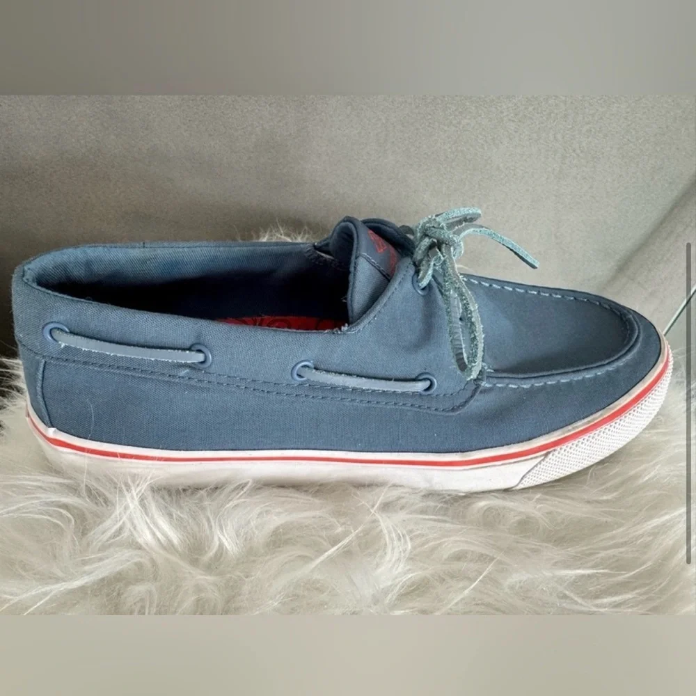 Men's SeaCycled Bahama Il Sneaker by Sperry Size 10.5 Canvas Boat Shoe
